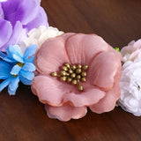Maxbell Rose Wreath Floral Garland Fake for Wedding Headdress Farmhouse Front Door coffee