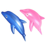 Maxbell Dolphin Inflatable Pool Toy Summer Dolphin Toy for Pool Poolside Beach Pink