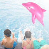 Maxbell Dolphin Inflatable Pool Toy Summer Dolphin Toy for Pool Poolside Beach Pink