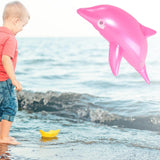 Maxbell Dolphin Inflatable Pool Toy Summer Dolphin Toy for Pool Poolside Beach Pink