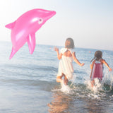 Maxbell Dolphin Inflatable Pool Toy Summer Dolphin Toy for Pool Poolside Beach Pink