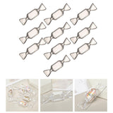 Maxbell Candy Shaped Mini Necklace Organizer Earrings Necklace Storage Transparent