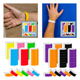 Maxbell 600Pieces Paper Wrist Bands Universal Identity Bands for Concert