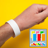 Maxbell 600Pieces Paper Wrist Bands Universal Identity Bands for Concert