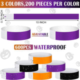 Maxbell 600Pieces Paper Wrist Bands Universal Identity Bands for Concert