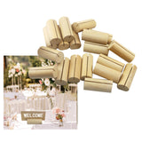 Maxbell 20x Wooden place Holders and table Cards Table Numbers Holder