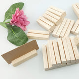 Maxbell 20x Wooden place Holders and table Cards Table Numbers Holder