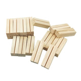 Maxbell 20x Wooden place Holders and table Cards Table Numbers Holder
