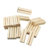 Maxbell 20x Wooden place Holders and table Cards Table Numbers Holder