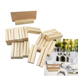 Maxbell 20x Wooden place Holders and table Cards Table Numbers Holder