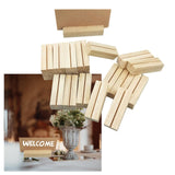 Maxbell 20x Wooden place Holders and table Cards Table Numbers Holder