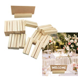 Maxbell 20x Wooden place Holders and table Cards Table Numbers Holder