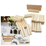 Maxbell 20x Wooden place Holders and table Cards Table Numbers Holder