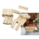 Maxbell 20x Wooden place Holders and table Cards Table Numbers Holder