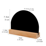 Maxbell 10x Removable Backboard Wedding Party Table Number Stands for Restaurant Semicircle Shape