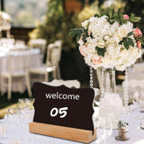 Maxbell 10x Removable Backboard Wedding Party Table Number Stands for Restaurant Lace Shape