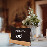 Maxbell 10x Removable Backboard Wedding Party Table Number Stands for Restaurant Lace Shape