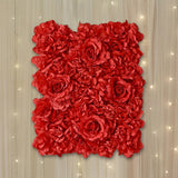Maxbell Artificial Floral Panel for Weddings Outdoor Decor red
