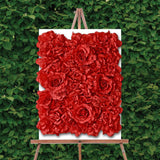 Maxbell Artificial Floral Panel for Weddings Outdoor Decor red