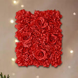 Maxbell Artificial Floral Panel for Weddings Outdoor Decor red