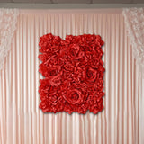 Maxbell Artificial Floral Panel for Weddings Outdoor Decor red