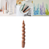 Maxbell Scented Candles Smokeless Decorative Candle for Birthday Gift Photo Props brown