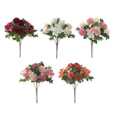 Maxbell Silk Hydrangea Flowers Bouquet for Living Room Meeting Room Decor Pink