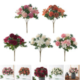 Maxbell Silk Hydrangea Flowers Bouquet for Living Room Meeting Room Decor Pink