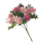 Maxbell Silk Hydrangea Flowers Bouquet for Living Room Meeting Room Decor Pink