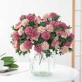 Maxbell Silk Hydrangea Flowers Bouquet for Living Room Meeting Room Decor Pink