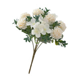 Maxbell Silk Hydrangea Flowers Bouquet for Living Room Meeting Room Decor White