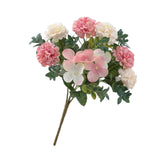 Maxbell Silk Hydrangea Flowers Bouquet for Living Room Meeting Room Decor Light Pink