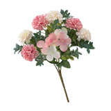 Maxbell Silk Hydrangea Flowers Bouquet for Living Room Meeting Room Decor Light Pink