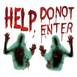 Maxbell Bloody Handprints Zombie Halloween Giant for Window Decoration