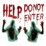 Maxbell Bloody Handprints Zombie Halloween Giant for Window Decoration