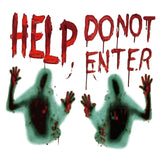 Maxbell Bloody Handprints Zombie Halloween Giant for Window Decoration