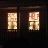 Maxbell Bloody Handprints Zombie Halloween Giant for Window Decoration