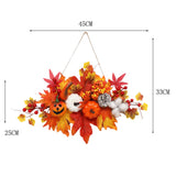 Maxbell Thanksgiving Pumpkin Decorating Hanging with Lights for Porch Door Halloween StyleC