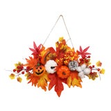 Maxbell Thanksgiving Pumpkin Decorating Hanging with Lights for Porch Door Halloween StyleC