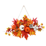 Maxbell Thanksgiving Pumpkin Decorating Hanging with Lights for Porch Door Halloween StyleC