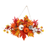 Maxbell Thanksgiving Pumpkin Decorating Hanging with Lights for Porch Door Halloween StyleC