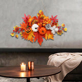 Maxbell Thanksgiving Pumpkin Decorating Hanging with Lights for Porch Door Halloween StyleC