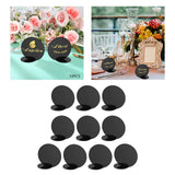 Maxbell 10Pcs DIY Table Numbers Guest Name Tag for Dinner Party Table Centerpiece Black