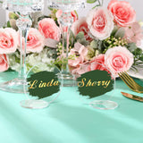 Maxbell 10Pcs DIY Table Numbers Guest Name Tag for Dinner Party Table Centerpiece Black