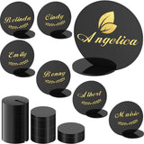 Maxbell 10Pcs DIY Table Numbers Guest Name Tag for Dinner Party Table Centerpiece Black