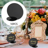 Maxbell 10Pcs DIY Table Numbers Guest Name Tag for Dinner Party Table Centerpiece Black
