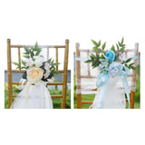 Maxbell Wedding Chair Decoration Flower Chair Back Flowers for Banquet