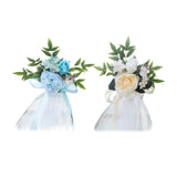 Maxbell Wedding Chair Decoration Flower Chair Back Flowers for Banquet