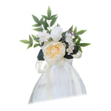 Maxbell Wedding Chair Decoration Flower Chair Back Flowers for Banquet