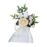 Maxbell Wedding Chair Decoration Flower Chair Back Flowers for Banquet